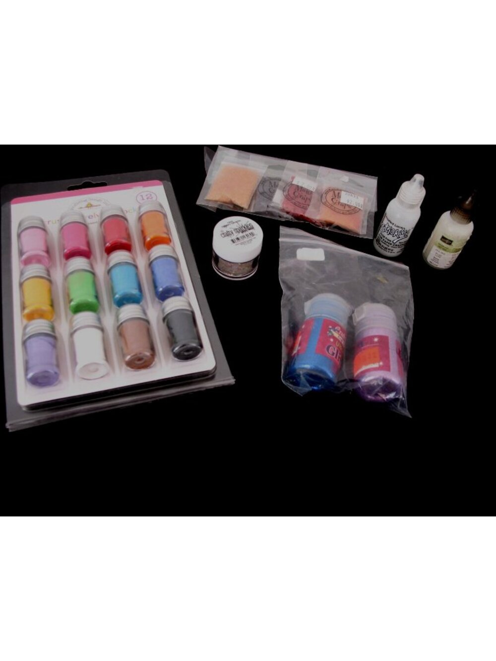 Doodlebug Designs CrushedVelvet Flock 12Colors flock 1798 Assortment, + Sparkles